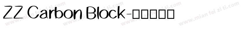 ZZ Carbon Block字体转换